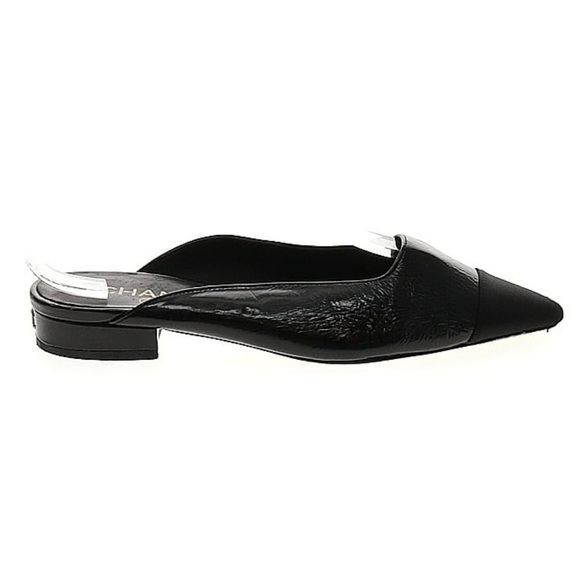 CHANEL Interlocking CC Logo Mules - Picture 1 of 12